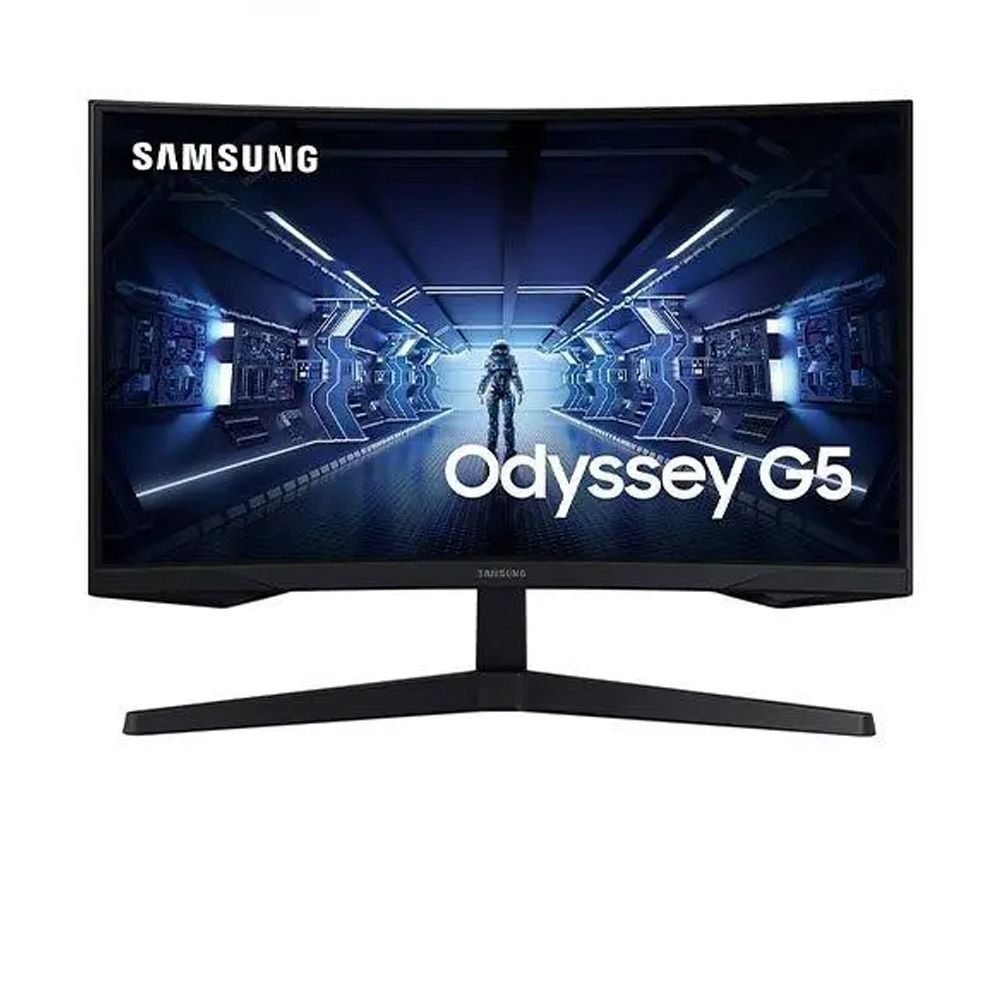 ld273-1 سامسونج Odyssey G5 شاشة منحنيه للألعاب 32" بوصة LED QHD معدل تحديث 165 هرتز - موديل LS32CG552EMXEG